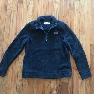 Vineyard Vines Gray Fleece Pullover